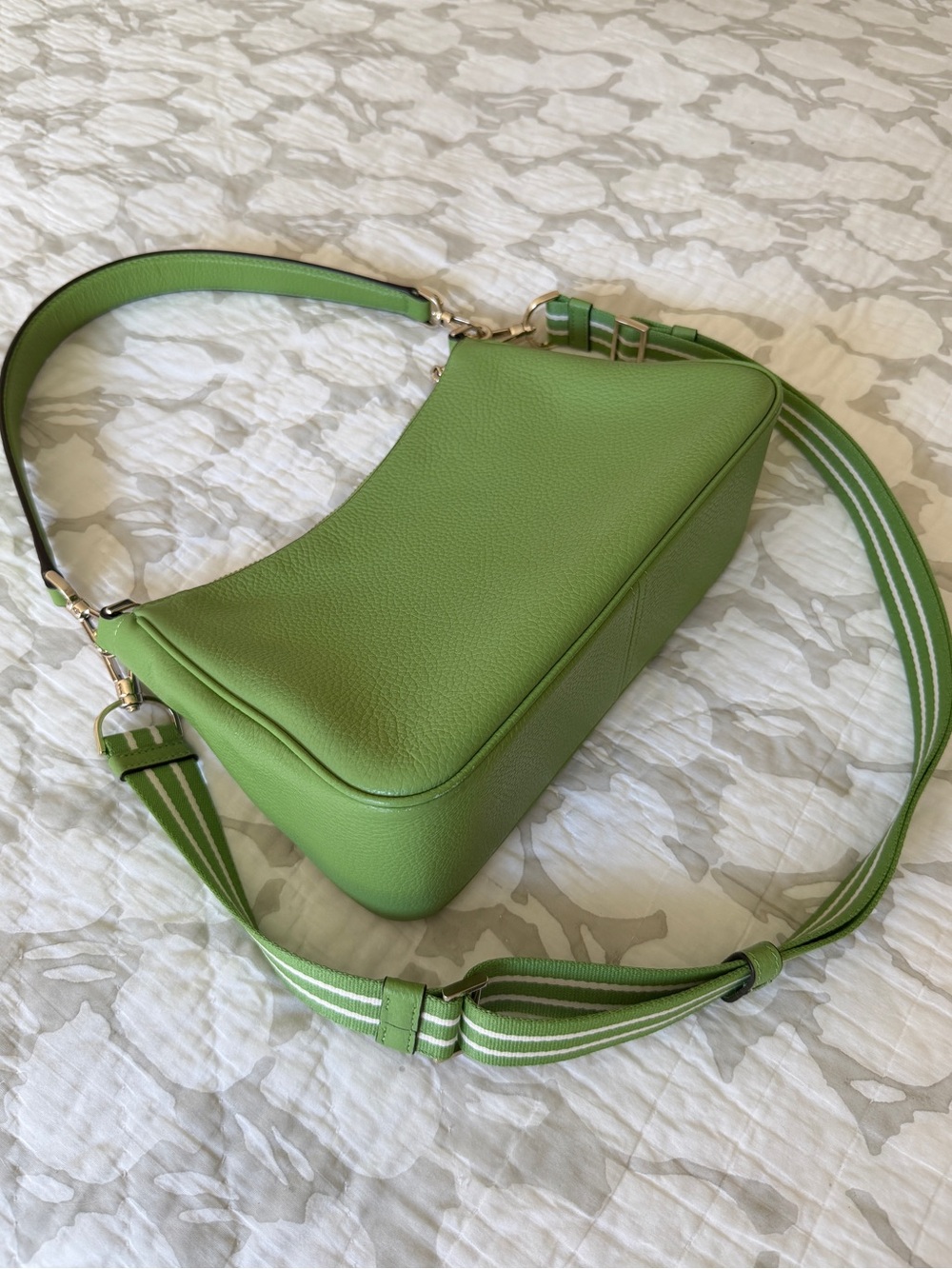 Kate Spade Rosie Shoulder Bag in Turtle Green with Crossbody Strap - Picture 7 of 14